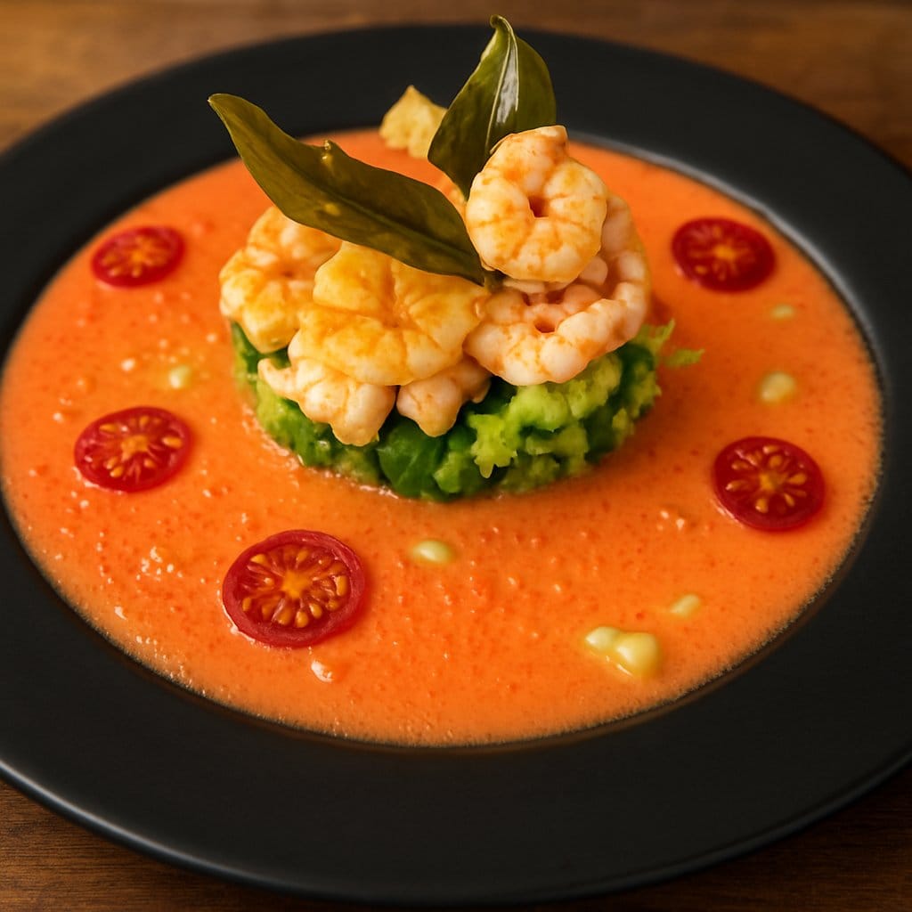 GAZPACHO WITH PRAWNS