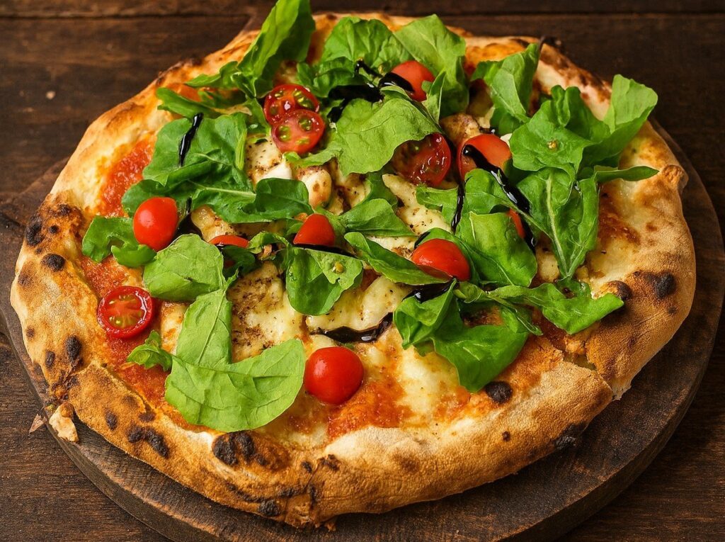 ROCKET SALAD & CHERRY TOMATO WITH PRAWNS