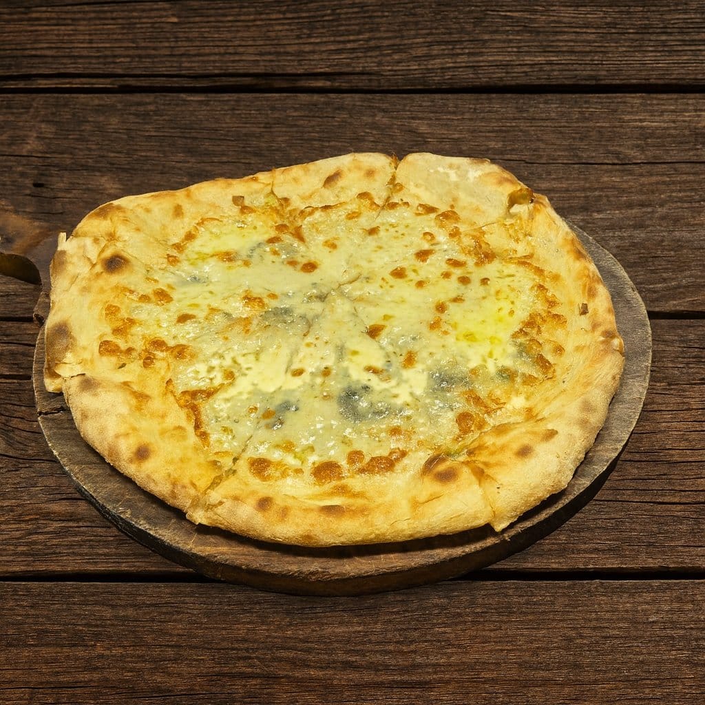 WHITE QUATTRO FORMAGGIO PIZZA