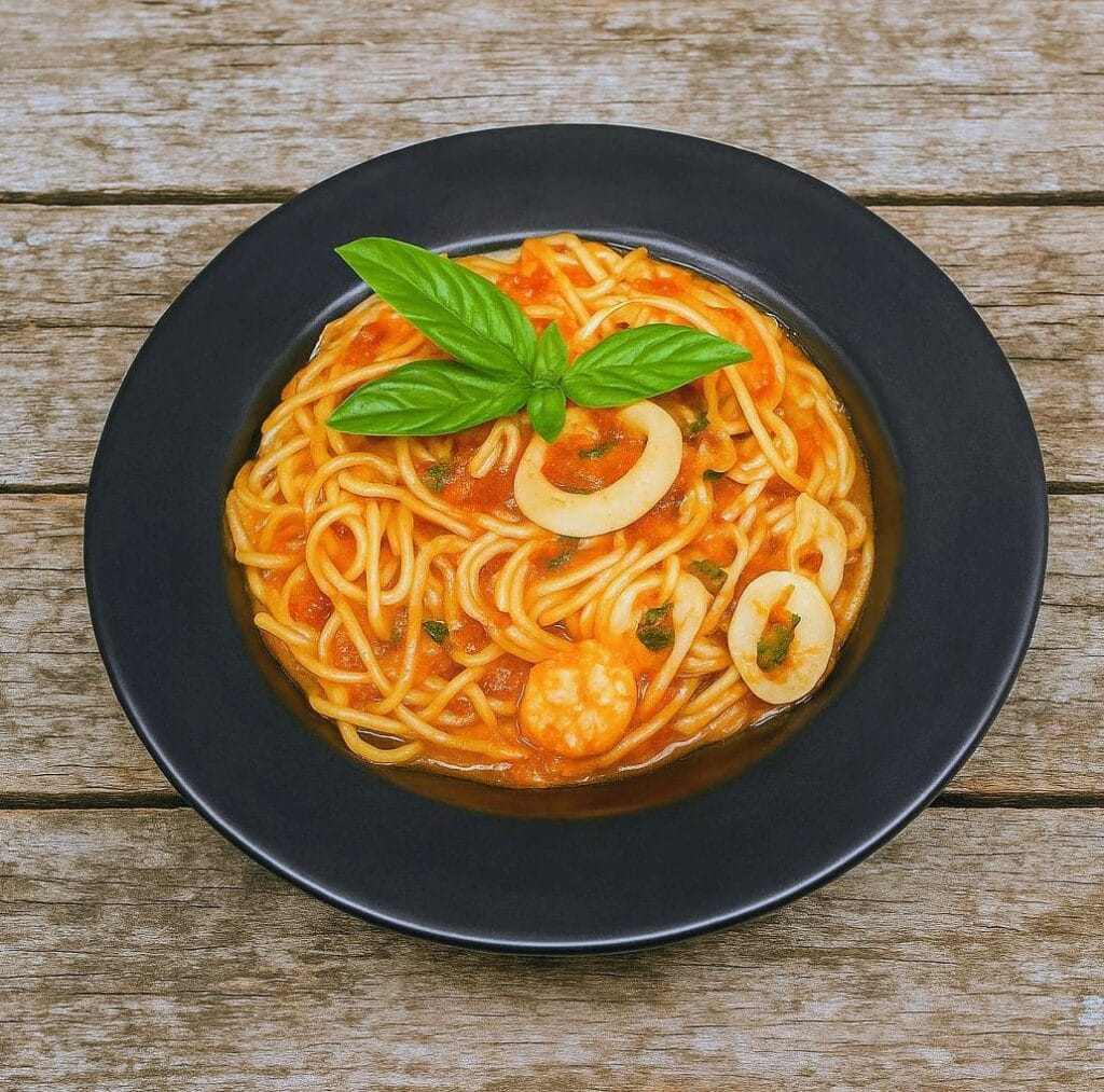 SPAGHETTI WITH SEA FOOD