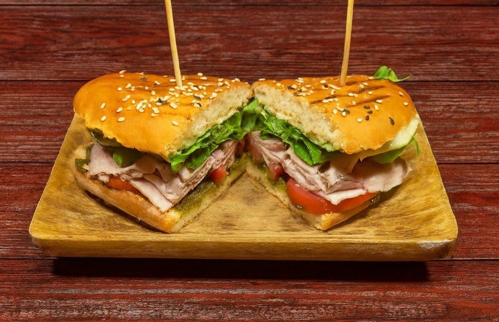 SANDWICH WITH HOME MADE SMOKED PORK